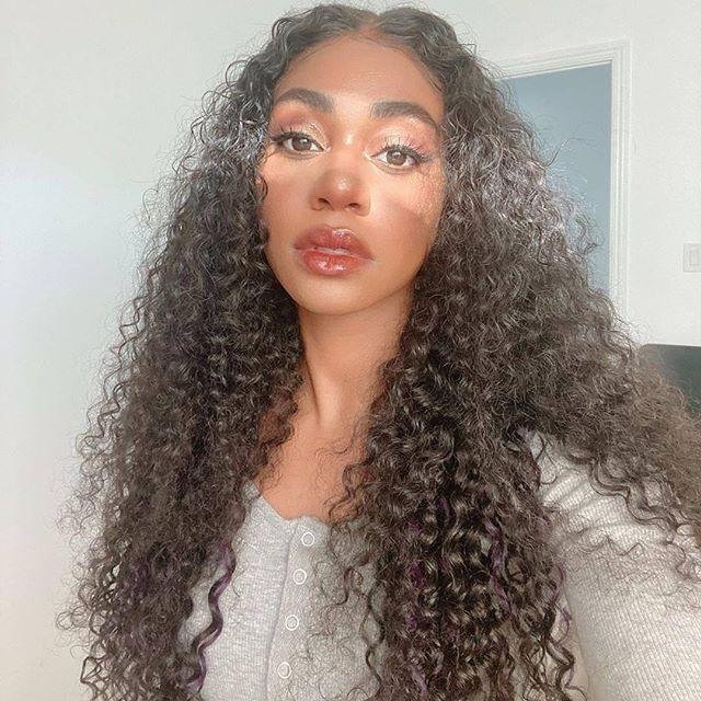 The Only Human Hair Wigs  Jerry Curly Wave 4*4 lace Wig 180% Density