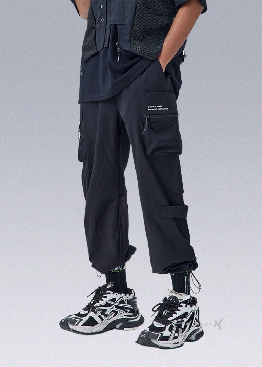 Velcro Techwear Pants Guuka techwear-x