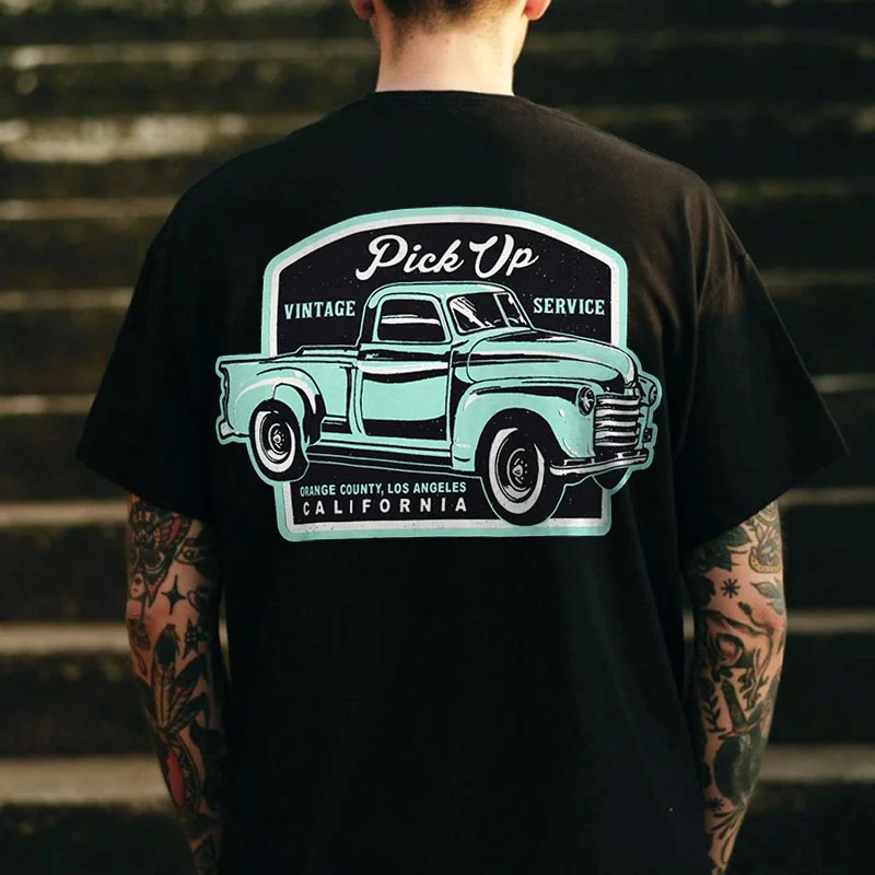 PICKUP VINTAGE SERVICE Print Men's T-shirt