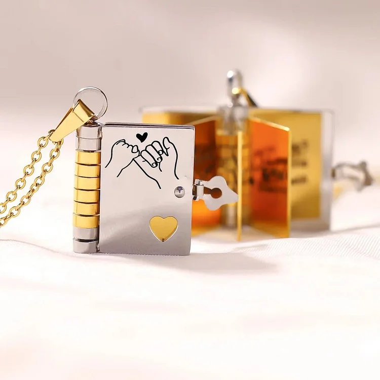 For Daughter - I'm Always With You Book Necklace Verceri