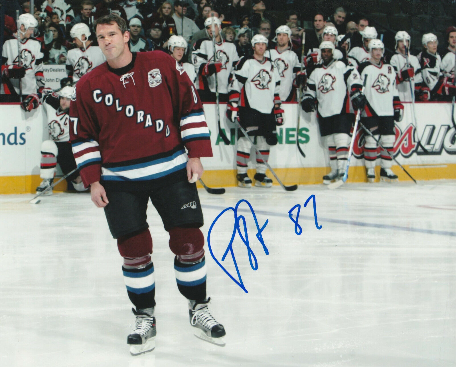 PIERRE TURGEON SIGNED COLORADO AVALANCHE Photo Poster painting #4 Autograph