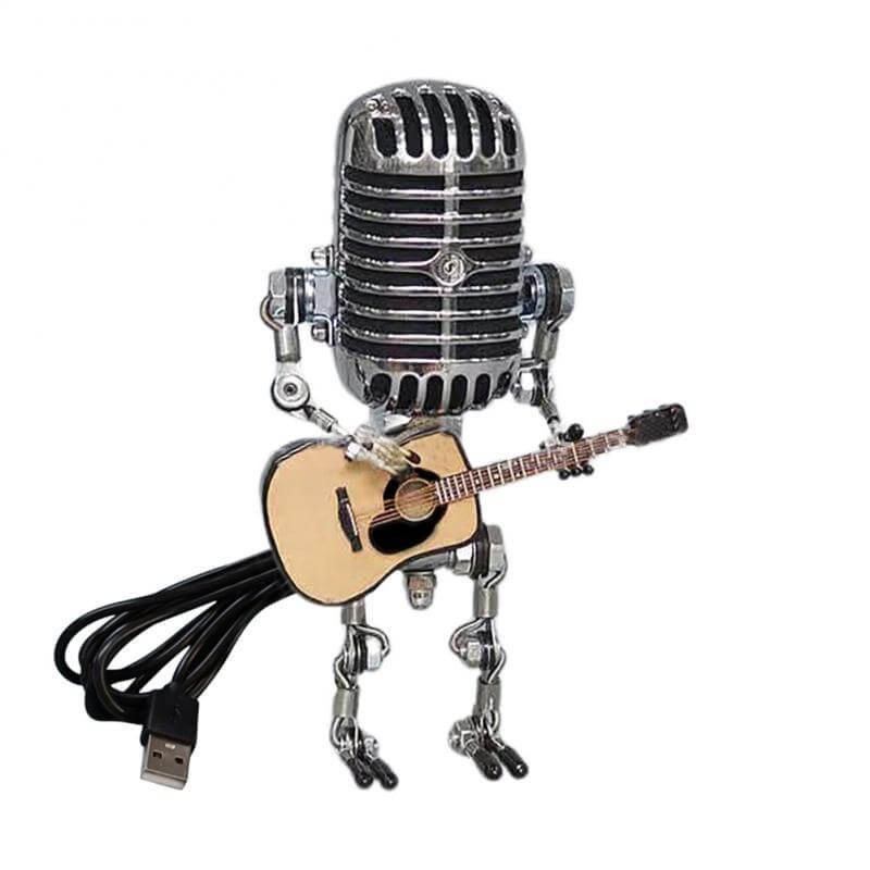 🎁Vintage Microphone Robot Desk Lamp