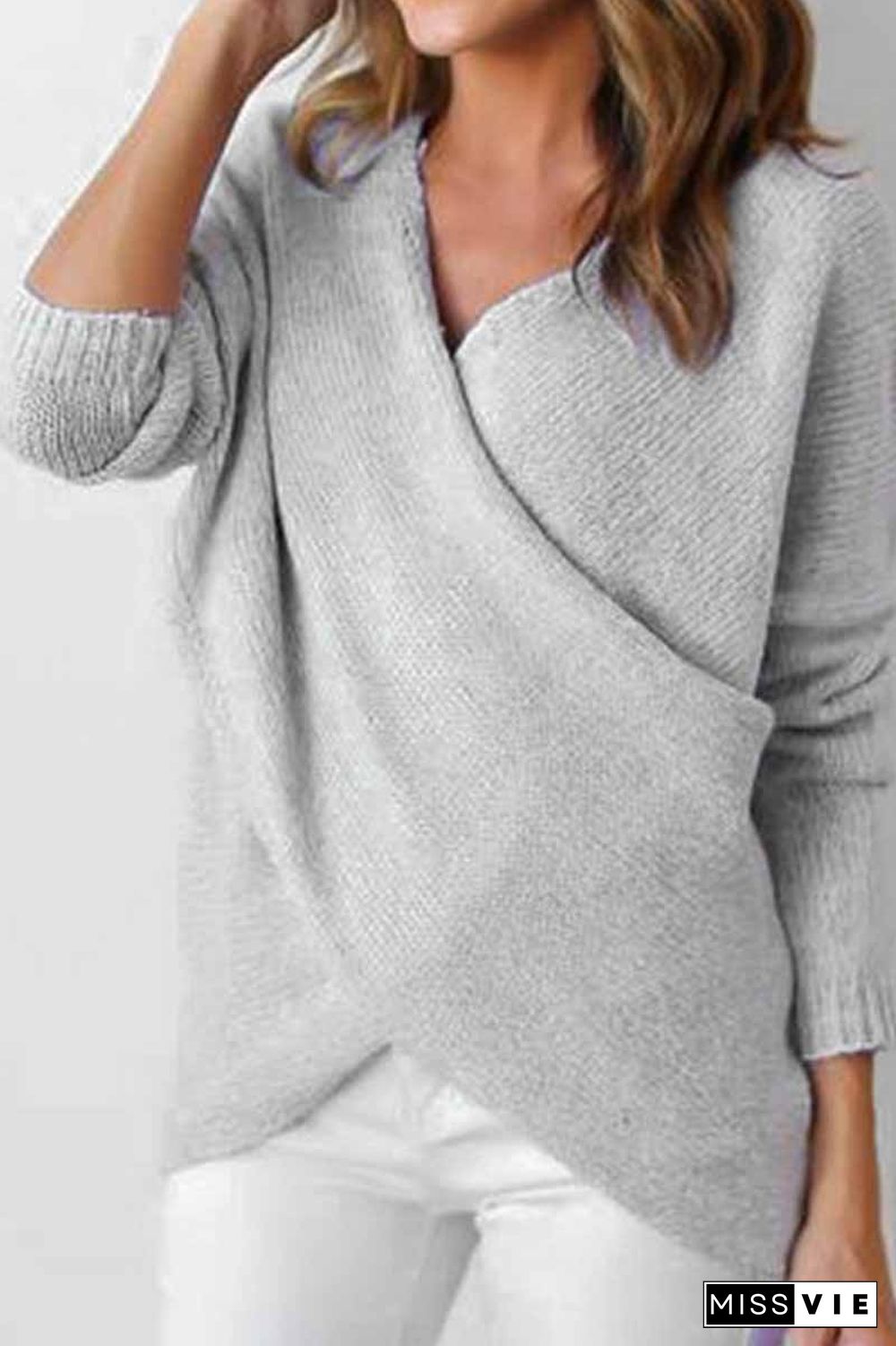 Solid Loose Casual Sweater