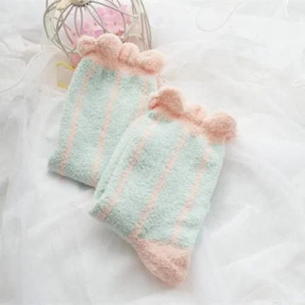 6 Colors Pastel Candy Fleece Socks SP164905