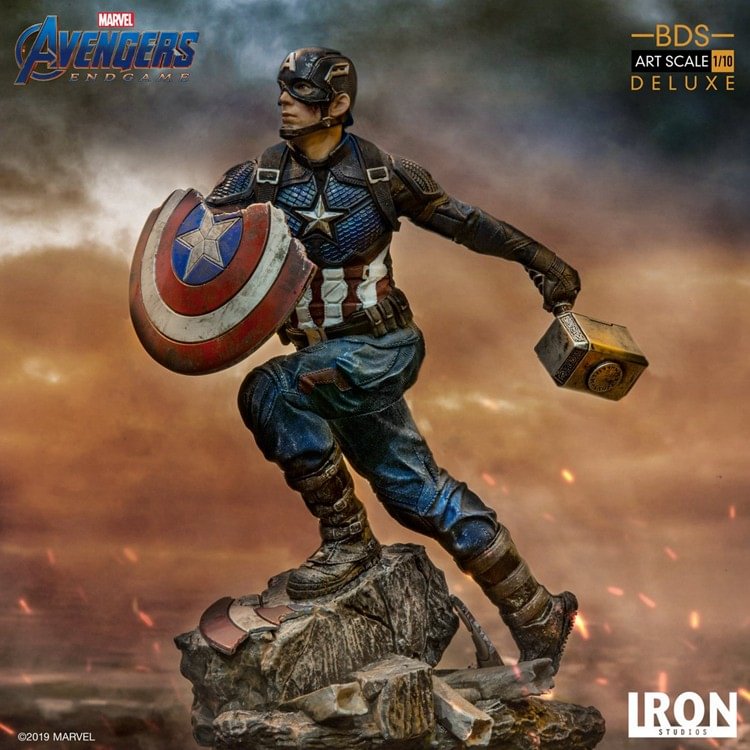 【In Stock】Iron Studios Brazil plant 1/10 Avengers 4 Captain America statue