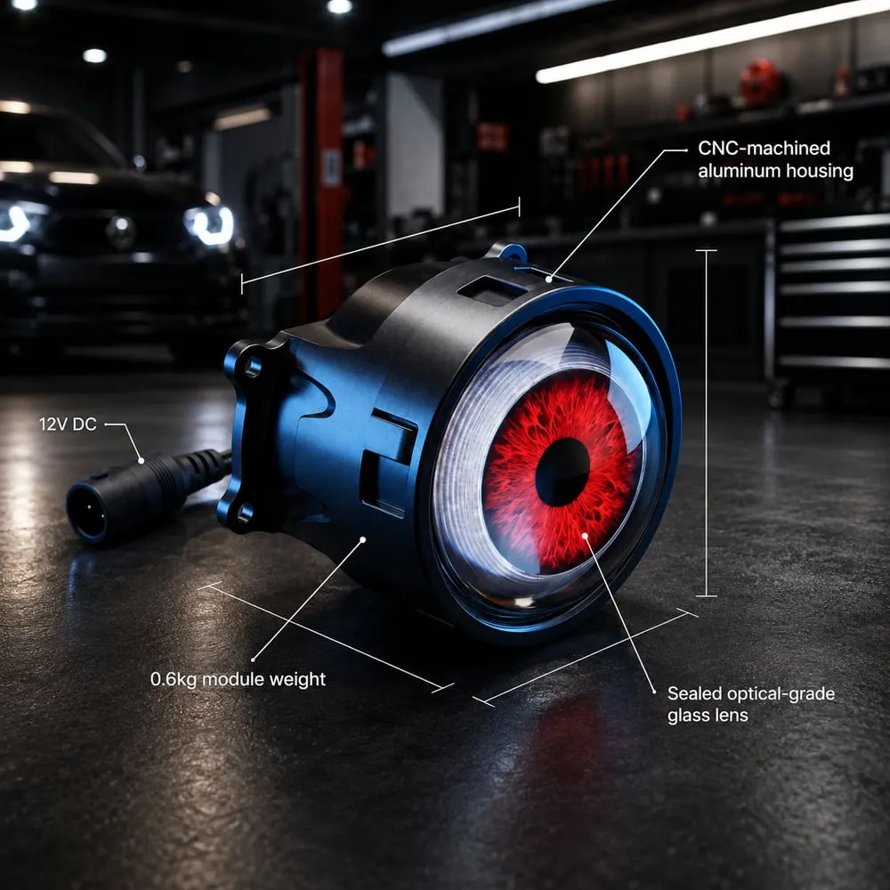Demon eye RGB headlight kit installation remove install connect test