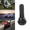 100pcs TR-413 Snap In Short Black Rubber Valve Stems TR413 Tubeless Valves