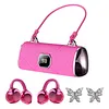 BT Clip-On Wireless Headphones Handbag Style Open-Ear Headphones with LED Digital Display for Women Girl Work Fitness Sport Gift