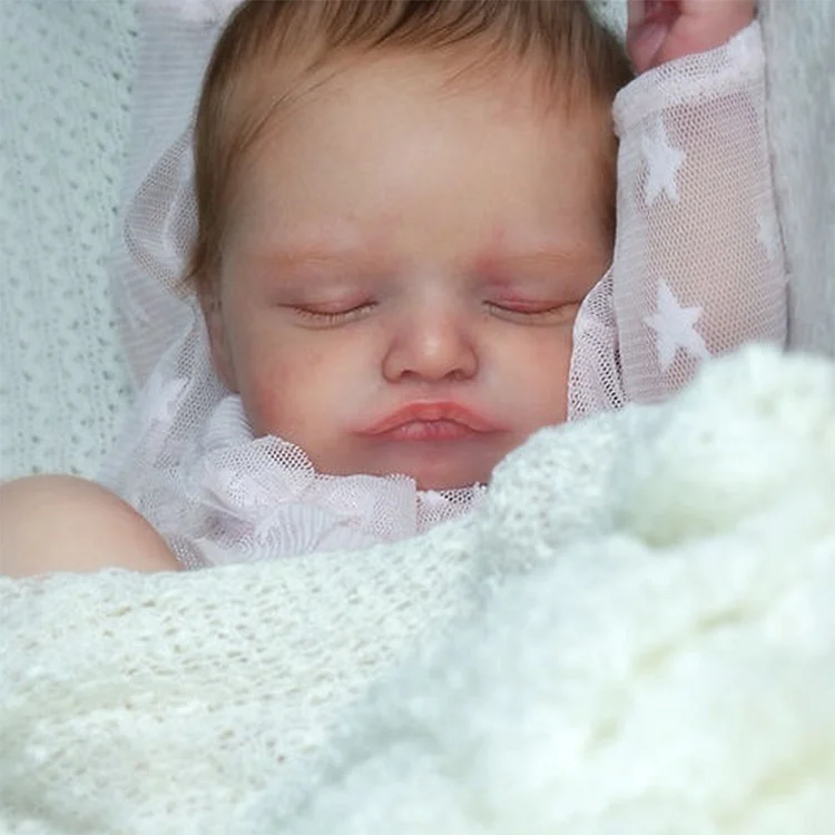 [Heartbeat💖 & Sound🔊] 20" Truly Looking Real Lifelike Soft Baby Girl Reborn Doll Named Qante Rebornartdoll® RSAW-Rebornartdoll®
