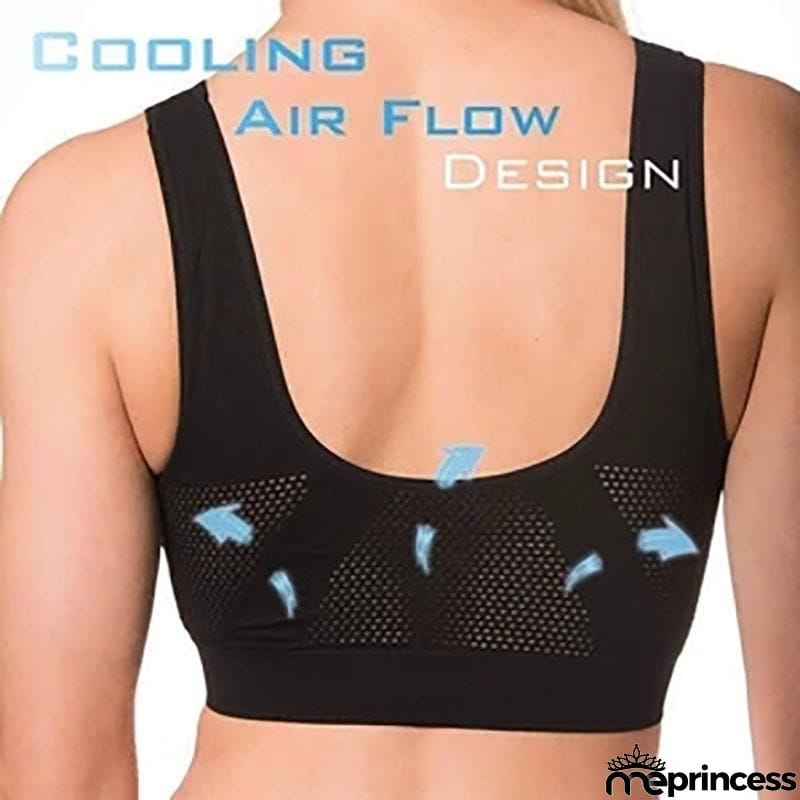 Fashion Hollowed-Out Breathing-Hole Sports Bra