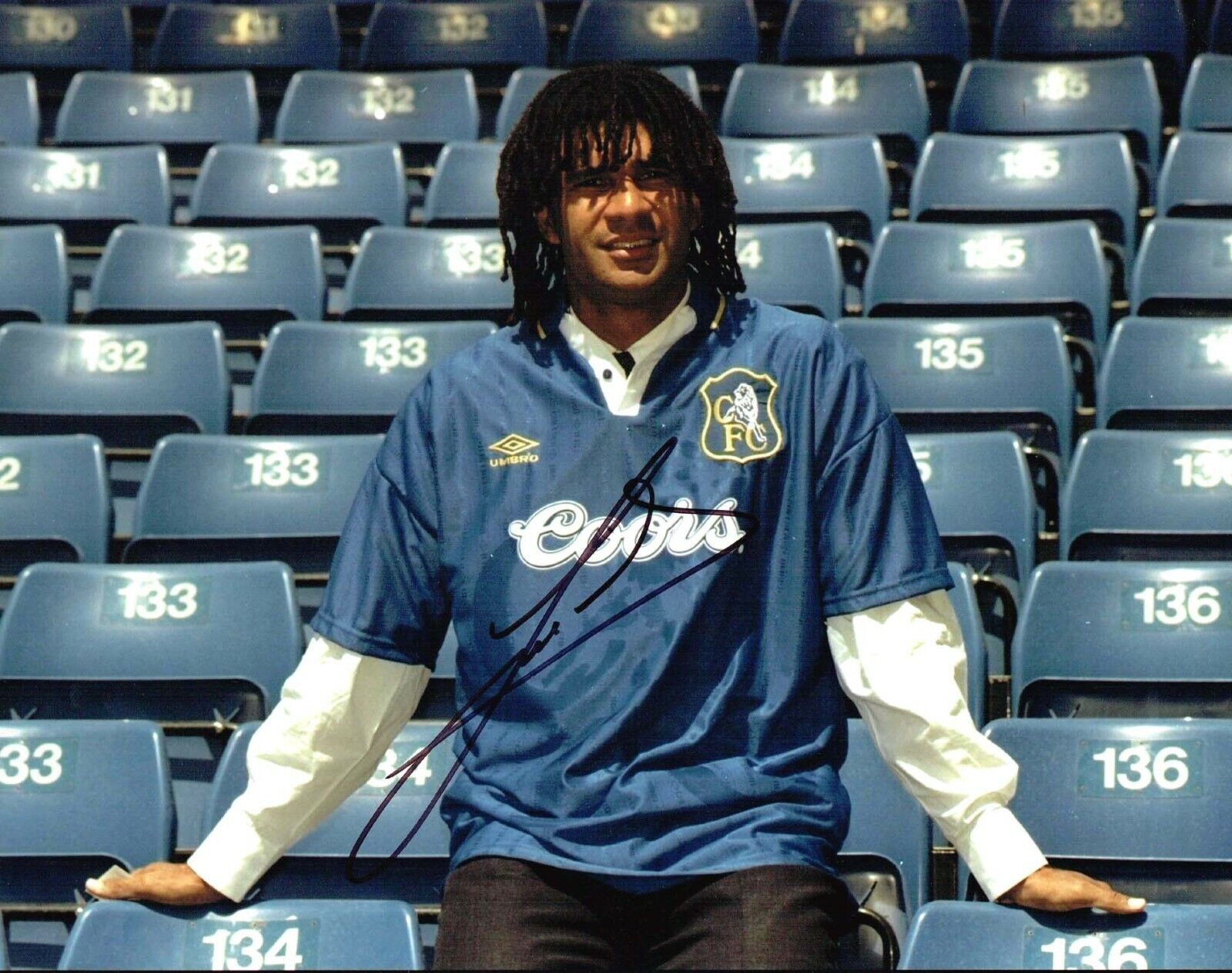 Ruud GULLIT Signed Autograph 14x11 Photo Poster painting AFTAL COA Chelsea Netherlands Football