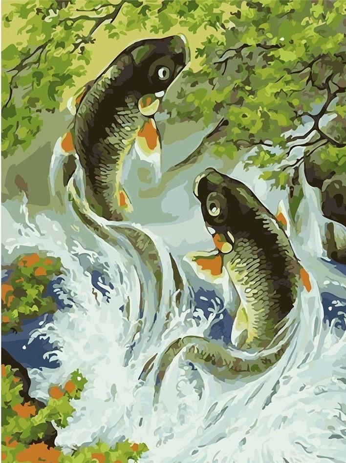 

Koi Fish – Paint By Numbers - 40*50CM, 501 Original