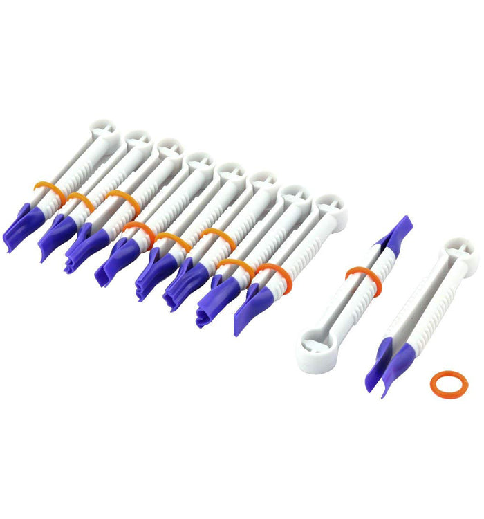 10pcs Plastic Plain Top Fondant Cake Clip Cookie Embossing Cutter Mould