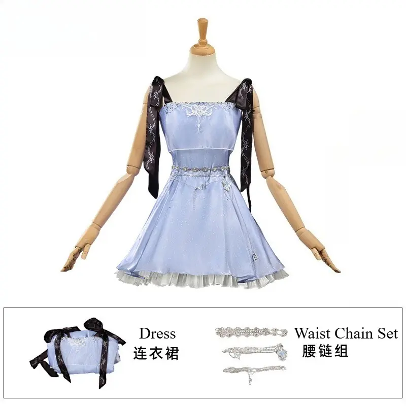 [Wetrose] Pre-Order Love and Deepspace MC Heart Skip Sleeveless Strappy Dress Game Outfit Cosplay Costume
