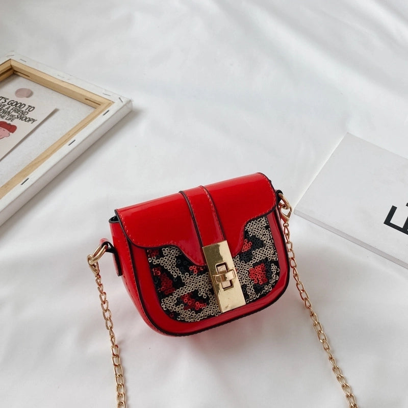 Girl’s All Seasons Pu Leather Streetwear Shoulder Bag Chain Bag