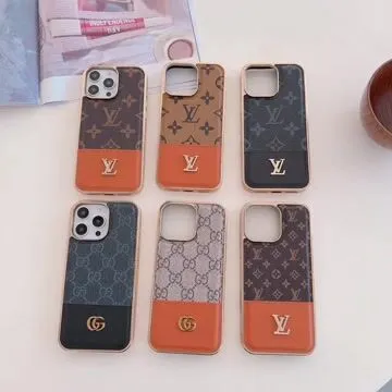 Luxury Electroplated Canvas Louis Vuitton Apple iPhone Cases