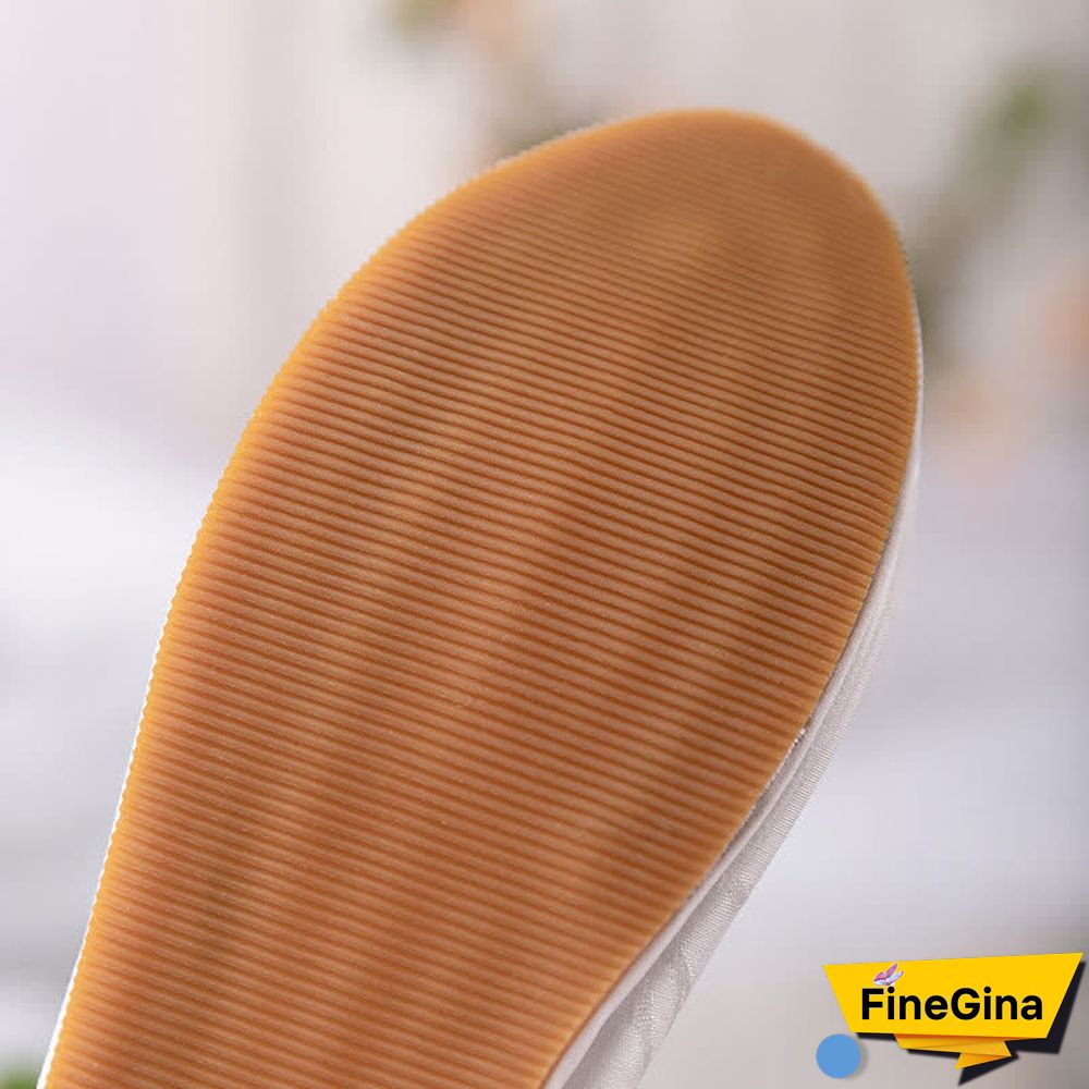 Vintage Embroidery Pearl Pillow Trim Flats Shoes