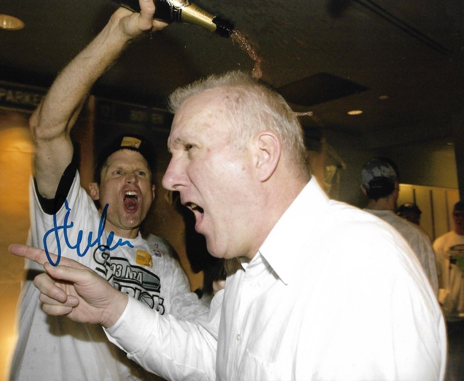 STEVE KERR signed autographed 8X10 Photo Poster painting SPURS, BULLS, WARRIORS CHAMPS w/COA