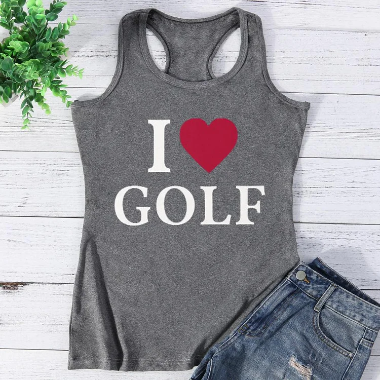 I Love Golf Vest Top-Annaletters