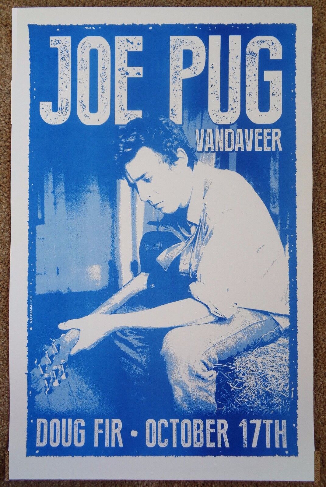 JOE PUG 2013 Gig POSTER Portland Oregon Concert