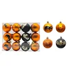 12PCS Halloween Orange Black Purple 6CM Hanging Balls Festival Decors