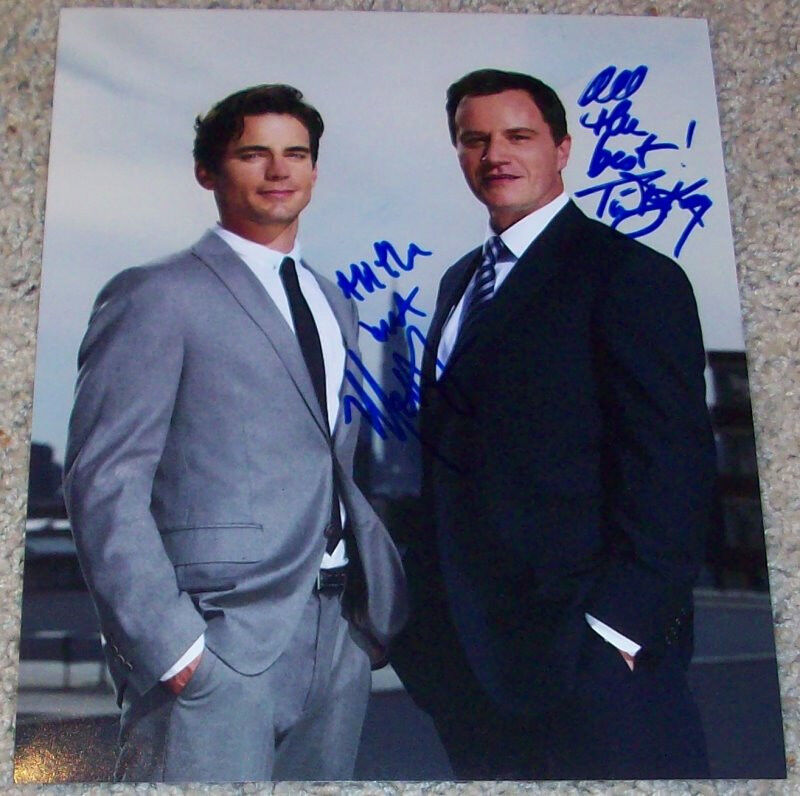 WHITE COLLAR CAST SIGNED AUTOGRAPH 8x10 Photo Poster painting MATT BOMER & TIM DEKAY w/PROOF