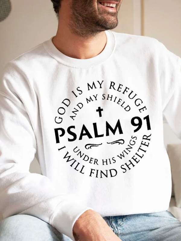 Psalm 91 Crew Neck Sweatshirt