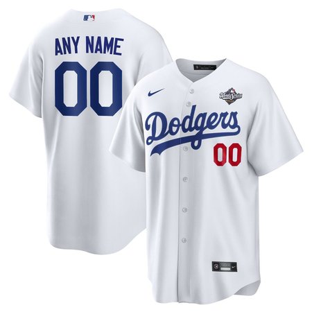Men's Los Angeles Dodgers Custom White 2025 World Series Home Limited Jersey