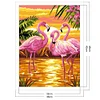 Cross Stitch Kits 11CT Stamped DIY Flamingo Full Embroider Needlework(Brand)