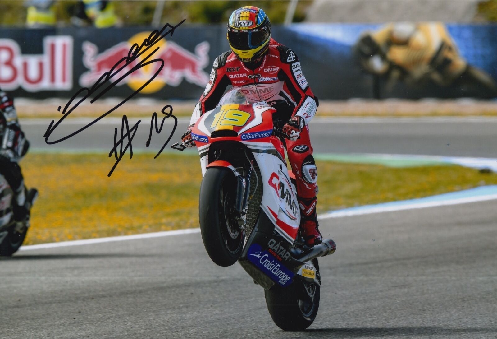 Xavier Simeon Hand Signed 12x8 Photo Poster painting QMMF Speed Up Moto2 2016 MOTOGP 4.