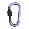 8cm Aluminum Carabiner D-Ring Key Chain Clip Camping Keyring Snap Hook Outdoor Travel Kit