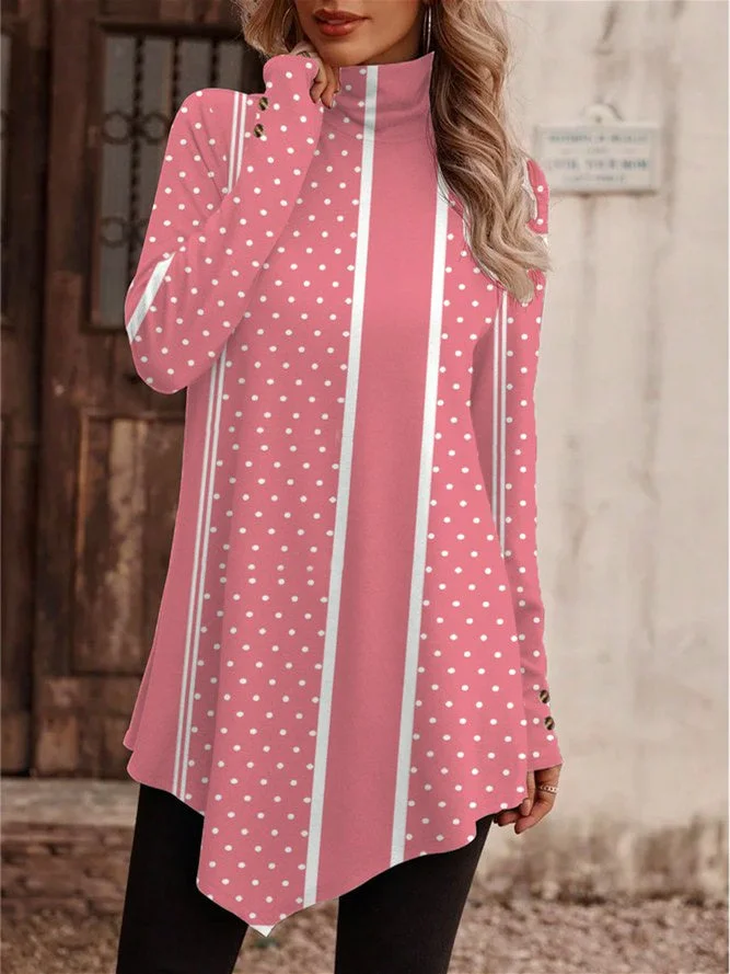 Women's Graphic Printed Scoop Neck Long Sleeve Top