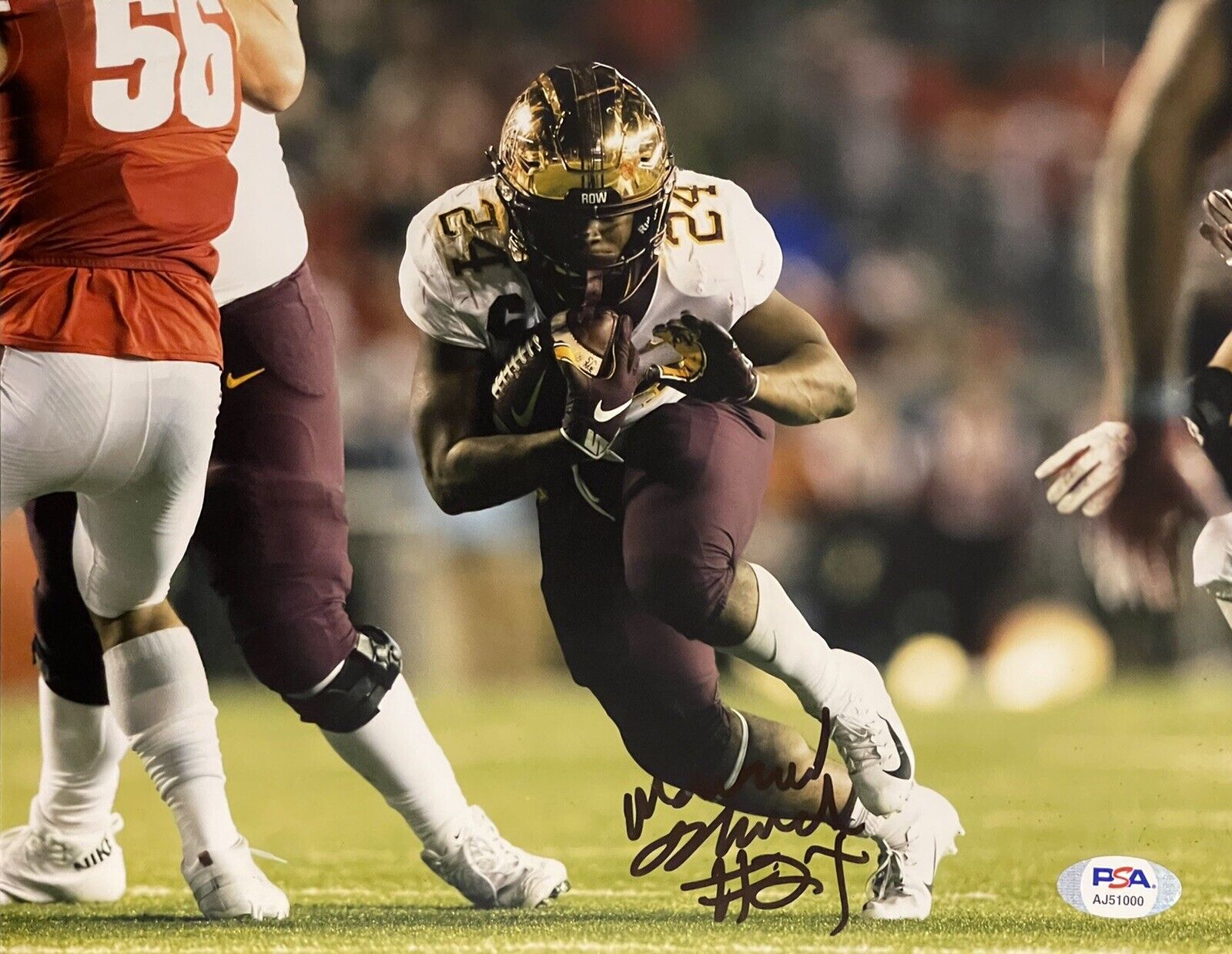 Mohamed Ibrahim Signed Autographed Minnesota Golden Gophers 8x10 Photo Poster painting PSA/DNA