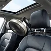 Rechargeable Car Cooling Fan 3 Speeds and 300 Degree Adjustable Vehicle Rear Headrest Fan for Sedan SUV RV Pickup Truck Van