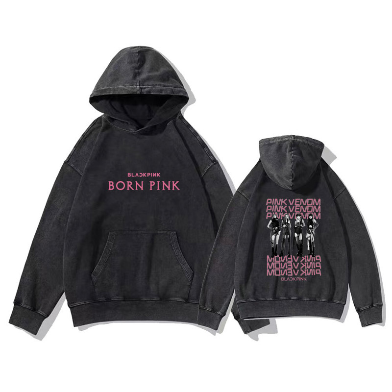 BLACKPINK Pink Venom Vintage-inspired Hoodie