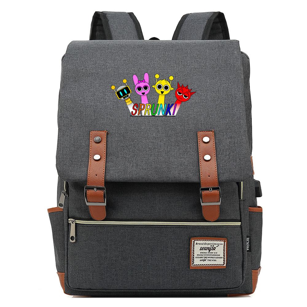 Mayoulove Sprunki Backpack Lightweight Design with Adjustable Straps for School and Outdoor Use-Mayoulove