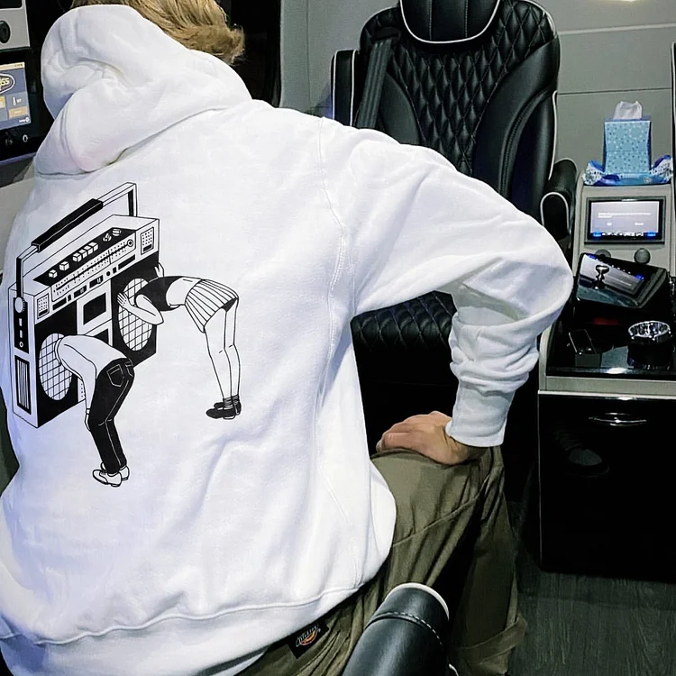 Disco Radio Funny Tape Recorder Hoodie