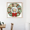 Diamond Painting -DIY Round Drill Xmas Door Wreath(40*40 CM)