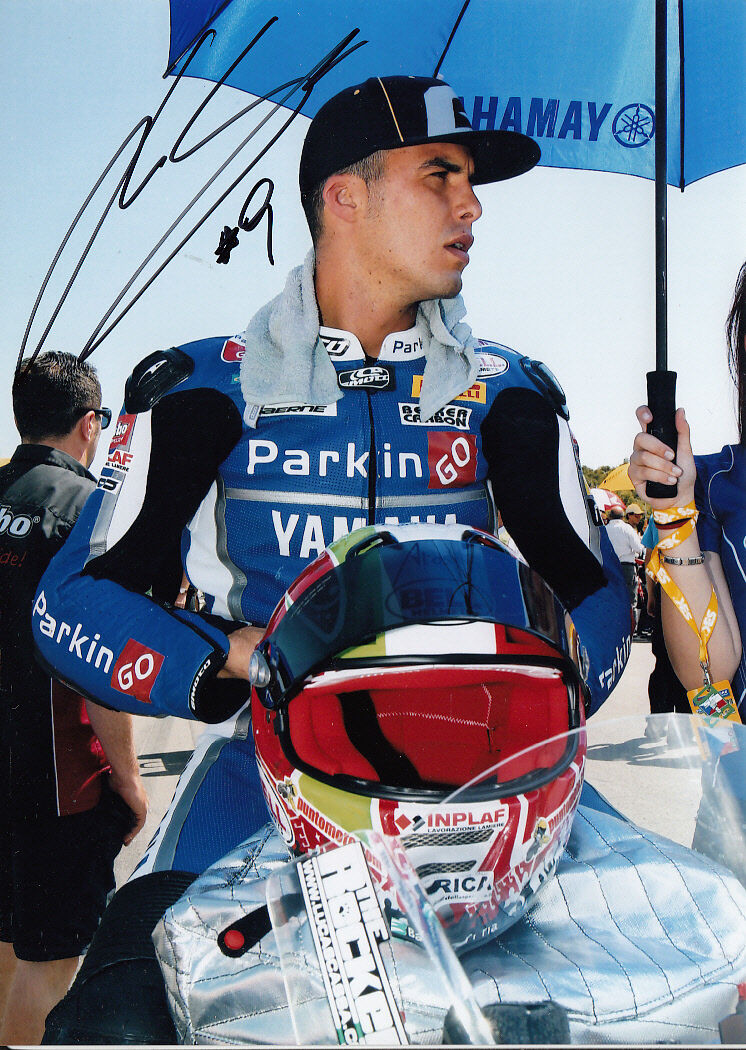 Luca Scassa Hand Signed Yamaha 7x5 Photo Poster painting WSBK 3.