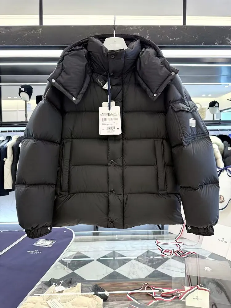 Winter Jacket Men Hooded Casual Loose Warm Parkas Mens Solid Hooded Collar Thickened Mens Solid Winter Jacket Coat