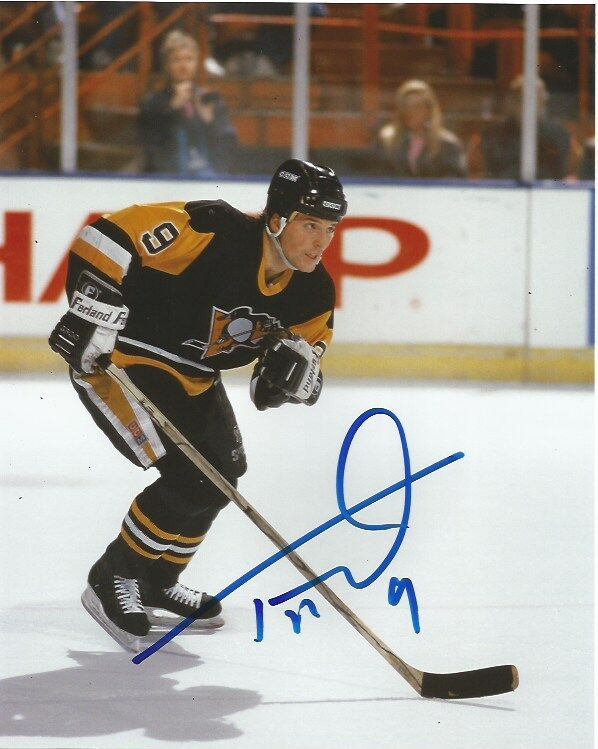 Pittsburgh Penguins Tony Tanti Signed Autographed 8x10 Photo Poster painting COA