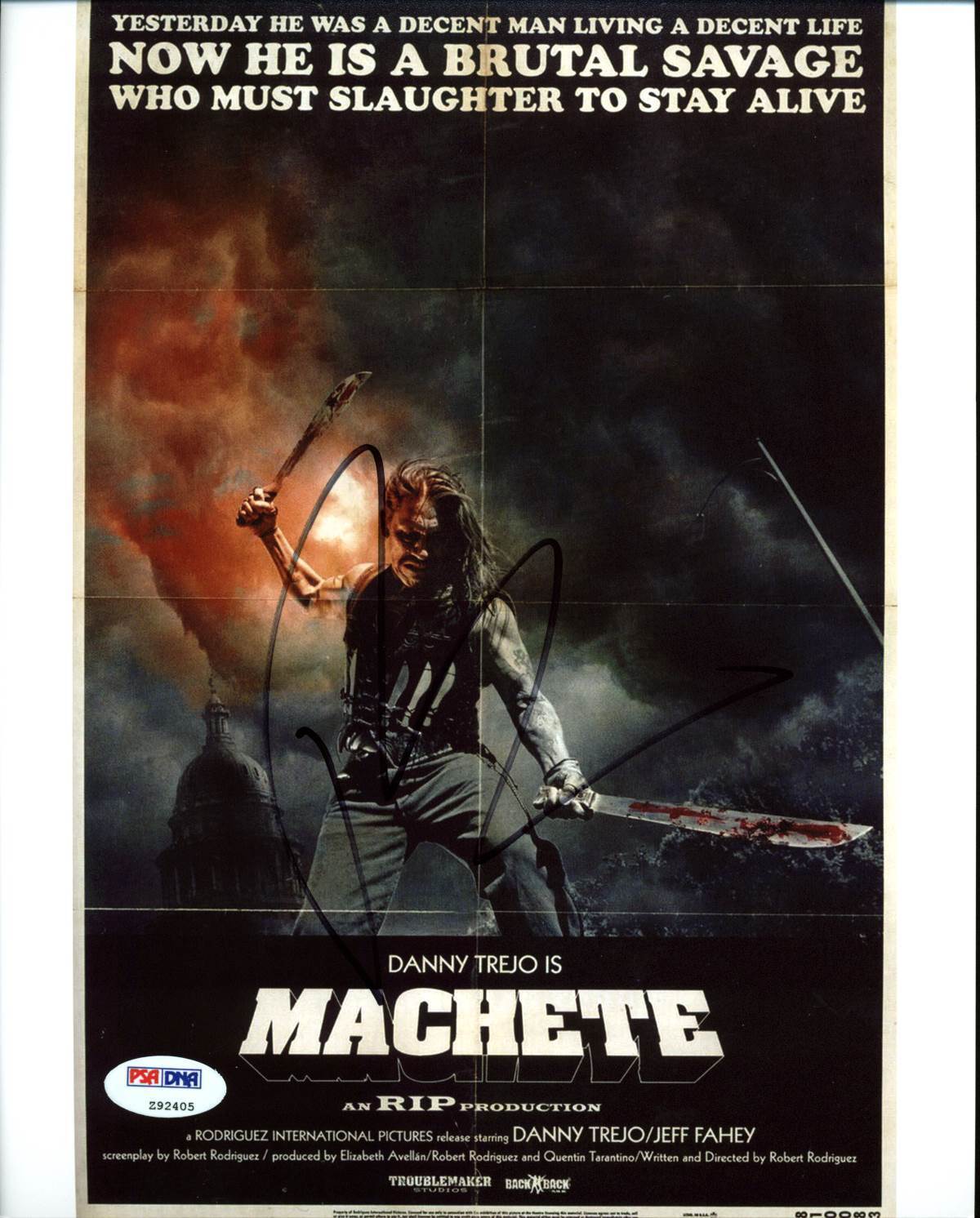 Robert Rodriguez Machete Authentic Signed 8X10 Photo Poster painting Autographed PSA/DNA #Z92405