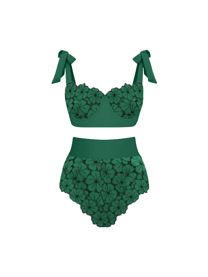 Petal Lace One-Piece Swimsuit