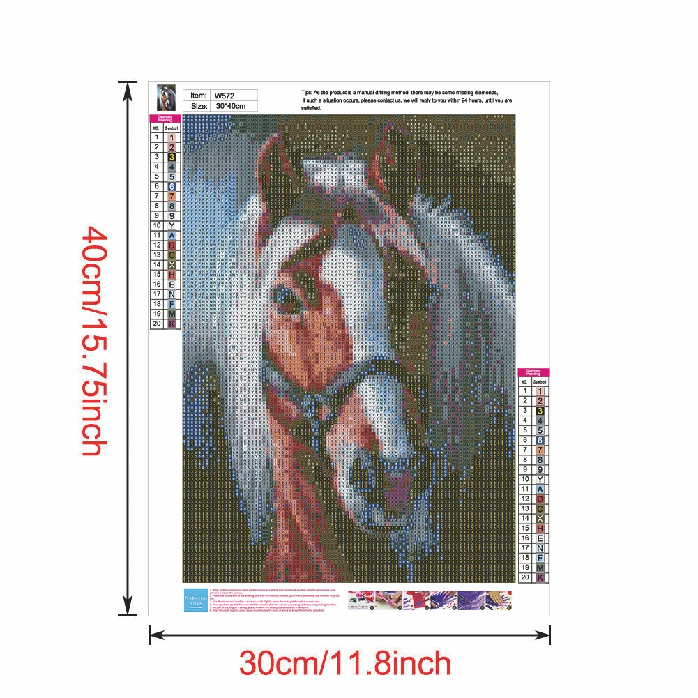 Diamond Painting - Full Round Drill - Horse(30*40cm)
