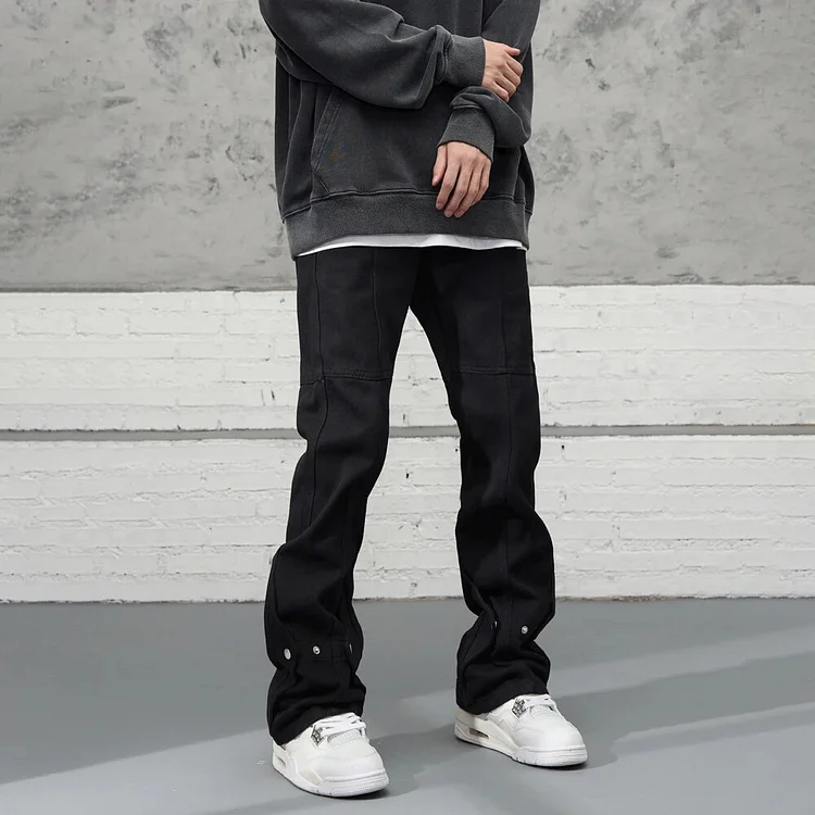 White Jeans Men Original Streetwear Summer Y2k Casual Flared Trousers Slim Street Autumn Designer Vintage Fashion Denim Pants