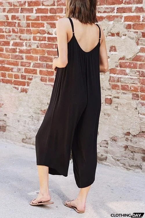 Chill Out Micro Rib Slip Jumpsuit