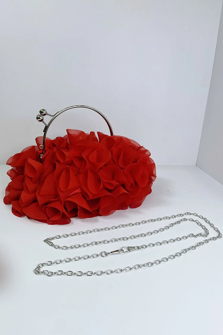 Prom Black Floral Lock Buckle Elegant Clutch Bag 2024 - Xpluswear