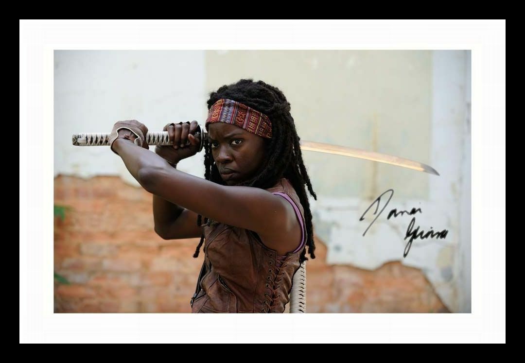 Danai Gurira - The Walking Dead Autograph Signed & Framed Photo Poster painting 7