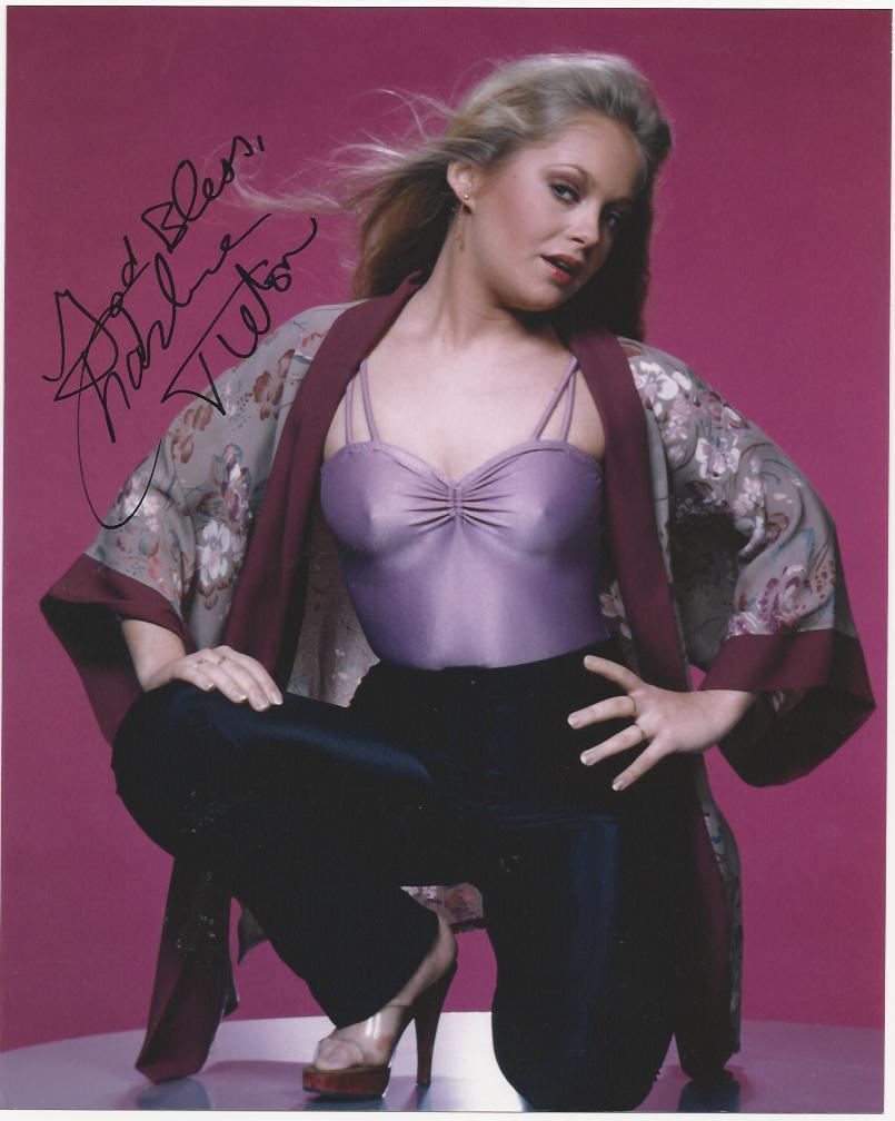 Charlene Tilton signed Photo Poster painting