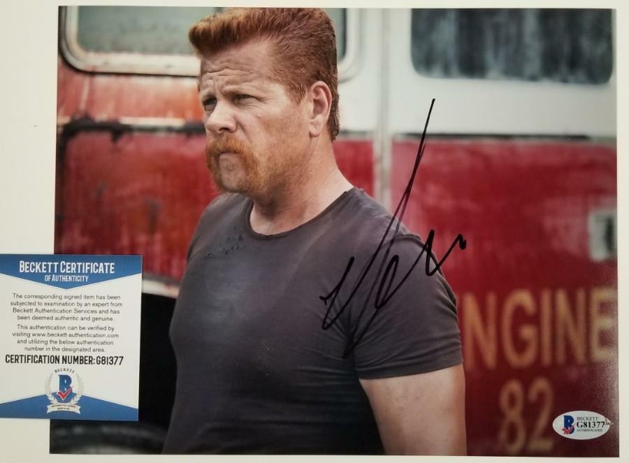 MICHAEL CUDLITZ Signed 8x10 Photo Poster painting The Walking Dead Abraham (B)~ Beckett BAS COA